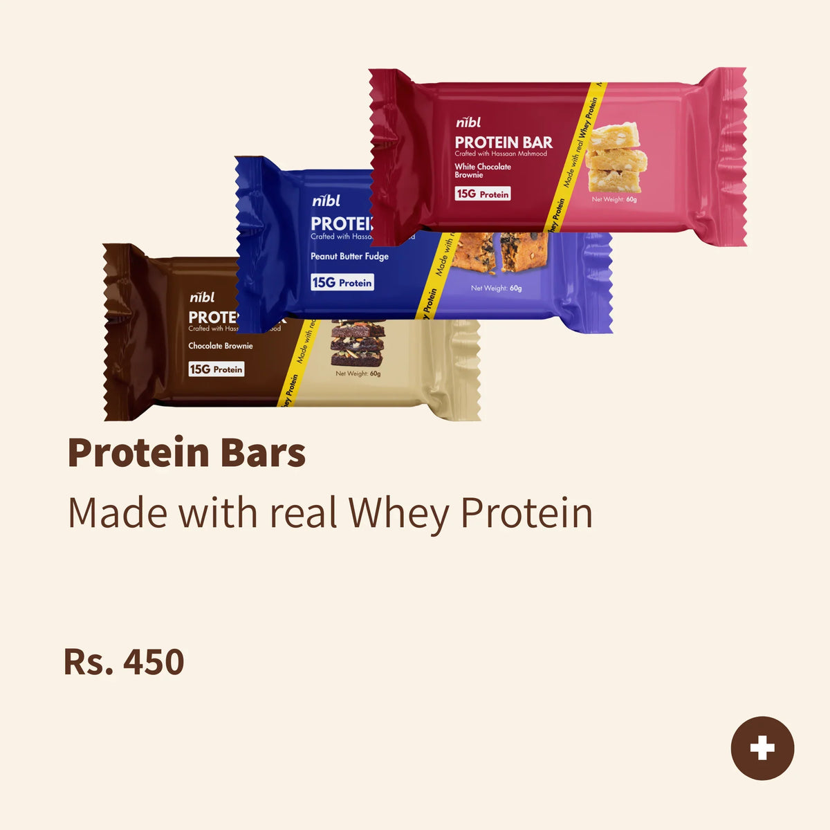 Nibl Protein Bar with 15g protein made from whey and egg protein – Halal and made in Pakistan
