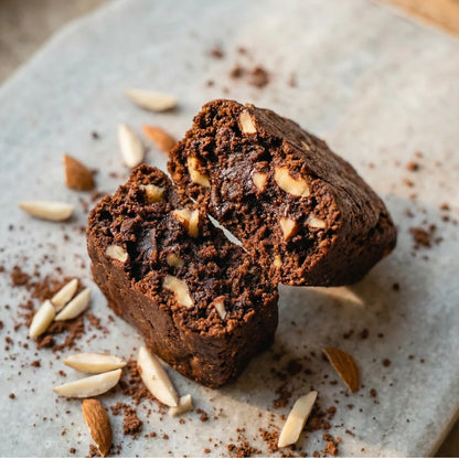 Nibl Almond Brownie Protein Bar close-up – halal, no palm oil, no artificial colours