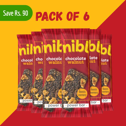 Chocolate & Walnut Granola Bar – Omega-3 Rich