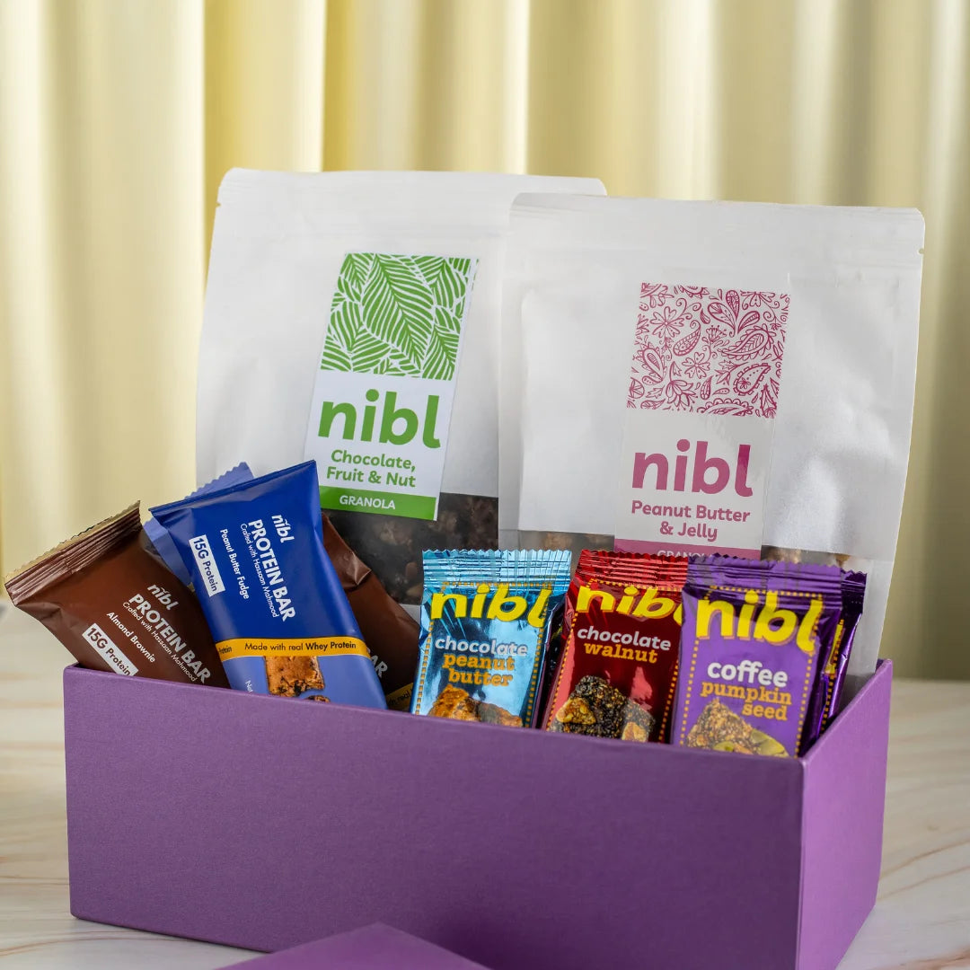 Nibl Deluxe Gift Box – All Bars & Granola Cereals | Premium Hamper | Pakistan