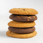Nibl Mix Cookie Box open showing assorted peanut butter and chocolate cookies