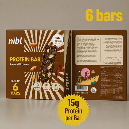 Almond Brownie Protein Bar – 15g Protein