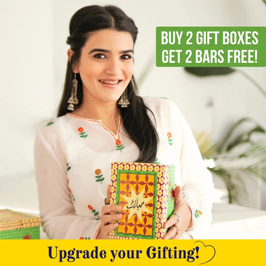 Buy any 2 Gift Boxes, get any 2 bars FREE