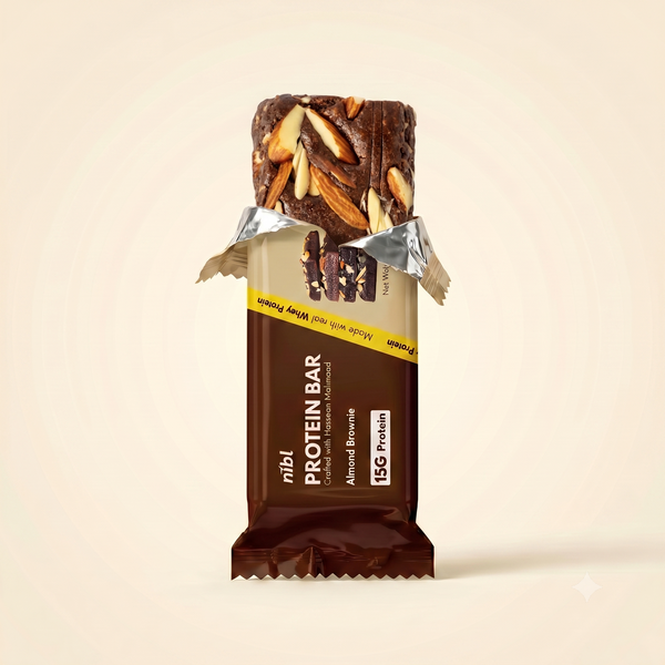 Almond Brownie Protein Bar – 15g Protein