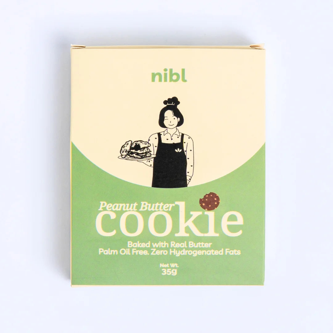 Nibl Peanut Butter Cookie close-up texture – soft, chewy, real peanut butter