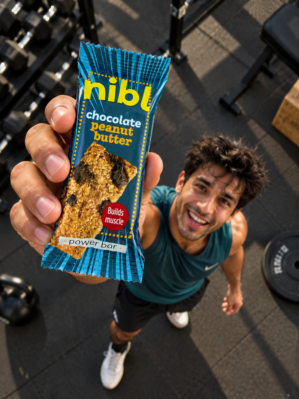Chocolate & Peanut Butter Granola Bar - Healthy Fats