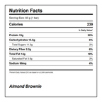 Almond Brownie Protein Bar – 15g Protein