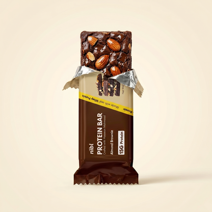 Almond Brownie Protein Bar – 15g Protein