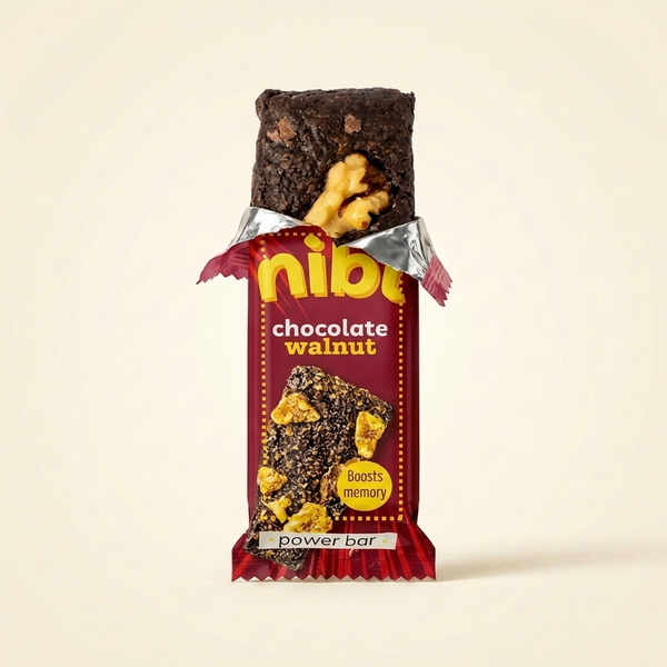 Chocolate & Walnut Granola Bar – Omega-3 Rich