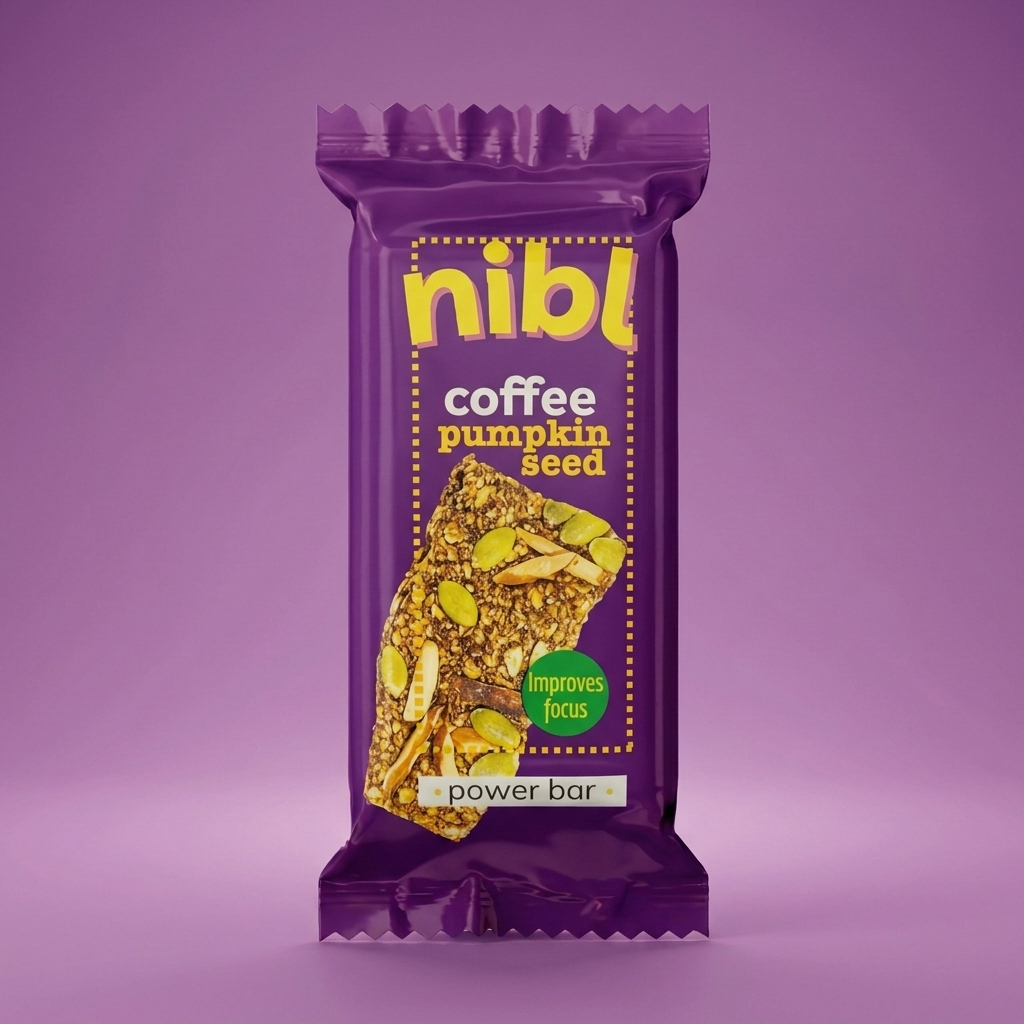 Coffee & Pumpkin Seed Granola Bar – For Focus & Energy