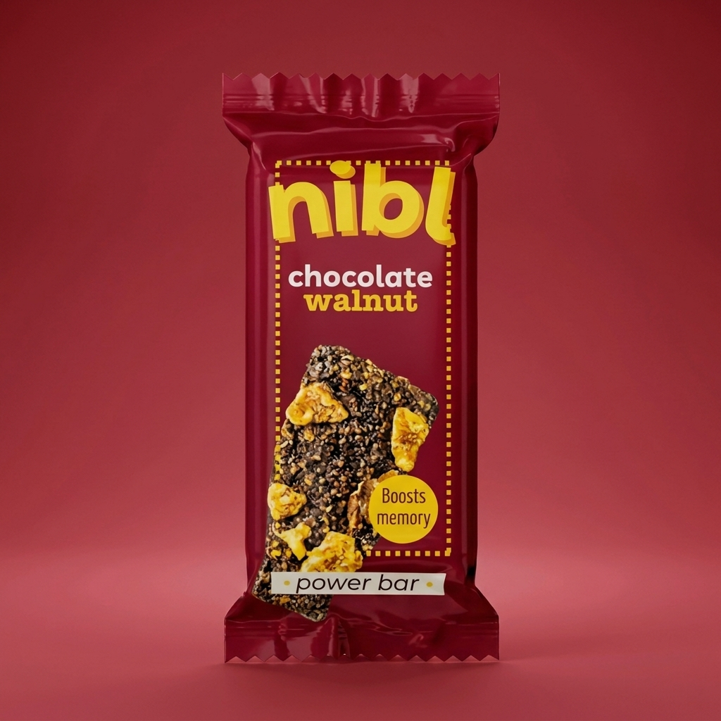 Chocolate & Walnut Granola Bar – Omega-3 Rich