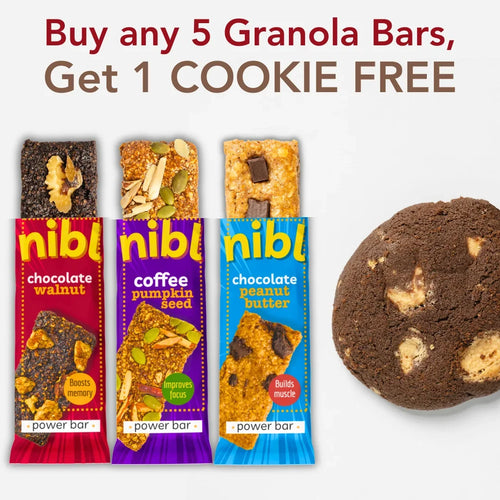 Nibl Buy 5 Granola Bars Get 1 Cookie Free – Promotional Bundle | Pakistan